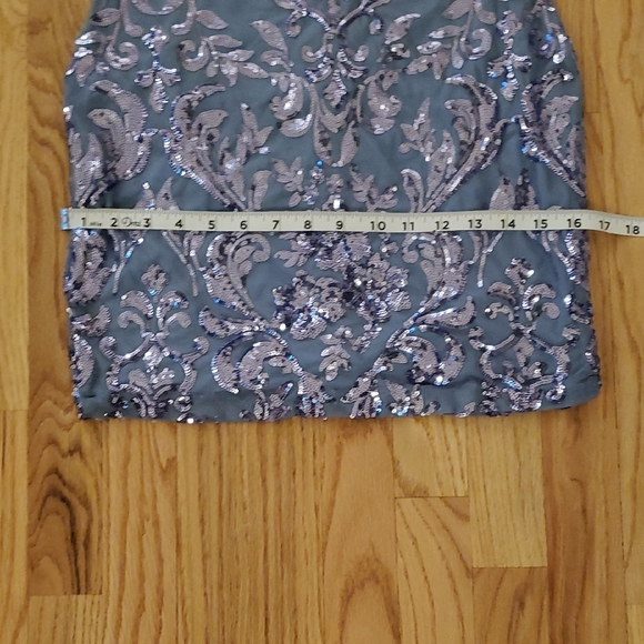 Windsor Blue Sequin Mini Dress - Picture 7 of 9